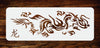 Japanese Dragon Stencil - Asian Oriental Chinese