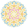 Healing Mandala Stencil - AUM Indian Hindu Buddhist Spiritual