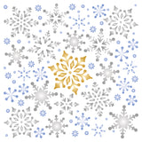 Allover Snowflakes Stencil - Christmas Snowpaper