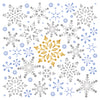 Allover Snowflakes Stencil - Christmas Snowpaper