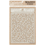 Flourish Pattern Layering Stencil- Layering use to add Texture and Design