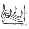 Music Notes Stencil - Musical Notes Treble Clef