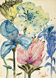 Fleurs Rice Paper- Unique Printed Mulberry Paper Art Image 36gsm