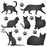 Cat Stencil - Pet Friend Animal Feline Silhouette