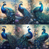Beautiful Peacocks Rice Paper, 8 x 10.5 inch - for Decoupage Furniture Crafts