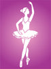 Ballerina Stencil- Ballet Dancer Ballerina Silhouette