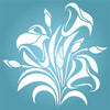 Calla Lily Stencil - Flower Floral Arum Lilies