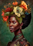 African Woman Rice Paper- Unique Printed Mulberry Paper Art Image 36gsm