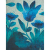 Blue Flower Rice Paper- 6 x Different Printed Mulberry Paper Images 30gsm