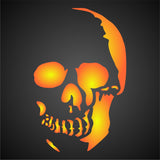 Halloween Skull Stencil - Scary Halloween Head