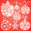 Baubles Stencil - Christmas Tree Decoration Glass Balls