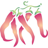 Chili Pepper Stencil- Classic Vegetable Chilli