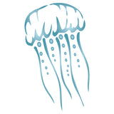 Jellyfish Stencil - Sea Ocean Nautical Seashore Reef Fish