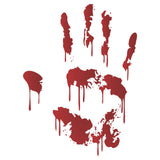 Bloody Handprint Stencil - Human Hand Print Dripping Liquid Slime
