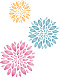 Flower Pattern Stencil - Allover Flower Pattern Template