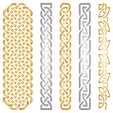 Celtic Knot Stencil - Irish Celts Viking Knotwork Border Woven Ethnic Braided