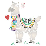 Alpaca Stencil - Childs Decorative Llama Animal