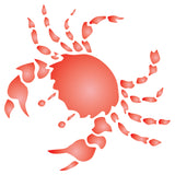 Crab Stencil - Sea Ocean Nautical Seashore Reef Fish
