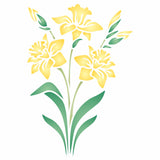 Daffodil Stencil - Spring Flower Floral Perennial