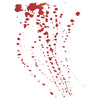 Bloody Streaks Stencil - Spatter Splash Splatter Liquid Paint Ink Spot Blot