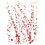 Blood Splatter Stencil - Spatter Splash Streaks Liquid Paint Ink Spot Blot