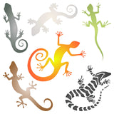 Geckos Stencil - Mixed Media Lizard Reptile