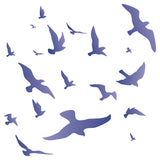 Flock of Birds Stencil - Birds Murmuration Flocking