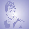 Audrey Hepburn Stencil - Actress Star Breakfast at Tiffanys